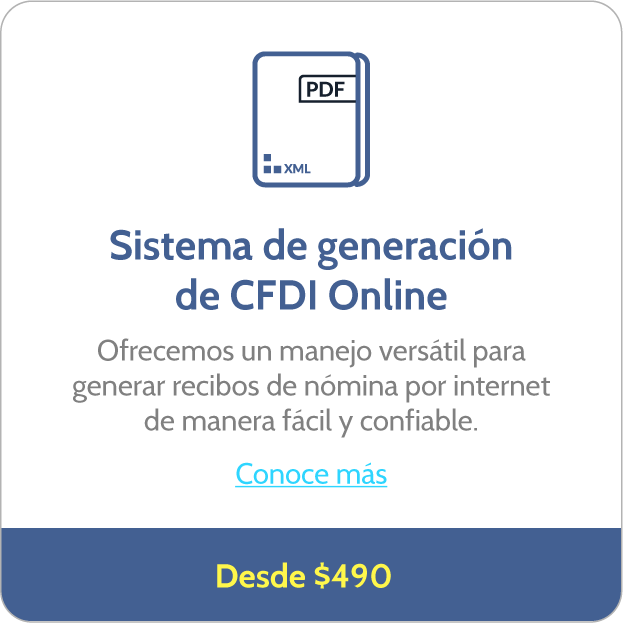 Sistema de generación de CFDI Online